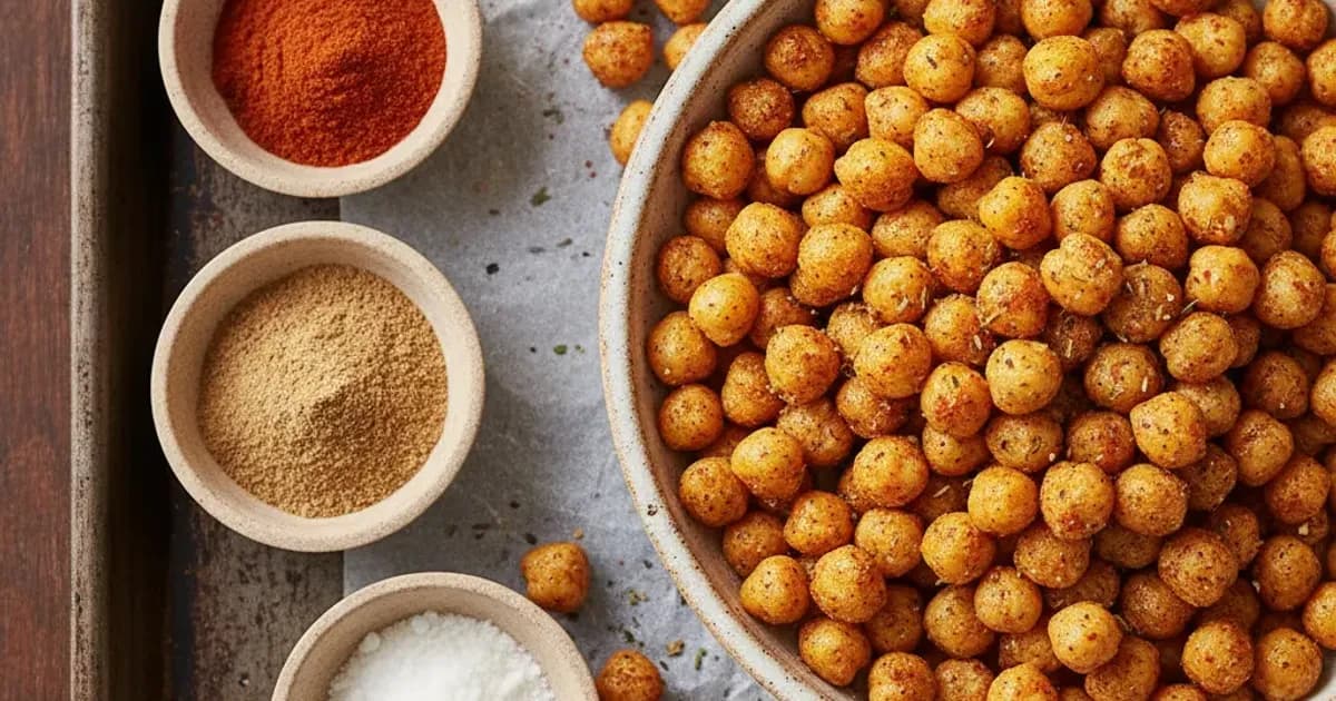 Geröstete Kichererbsen mit Gewürzen