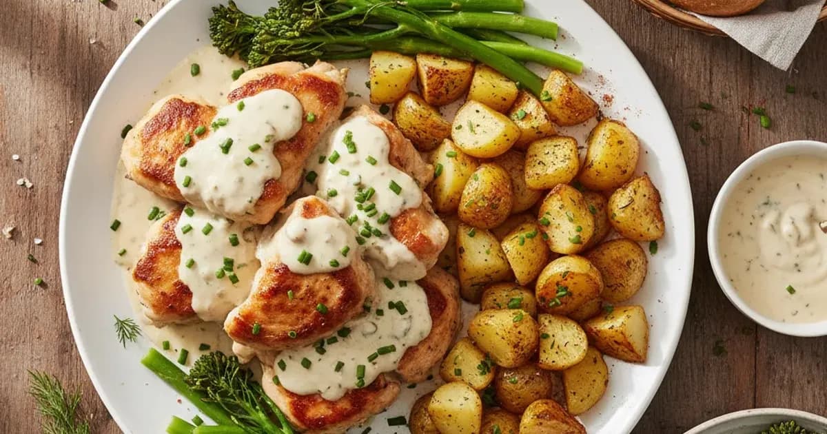 Hähnchen in Rahmsauce