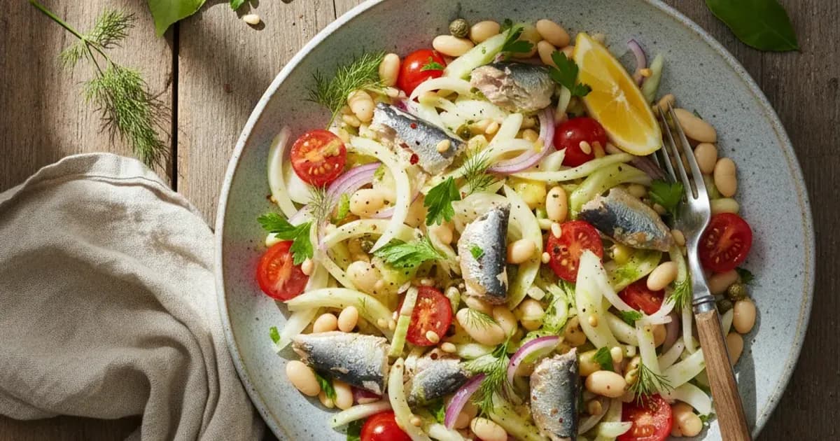 Mediterraner Sardinen-Fenchel-Salat