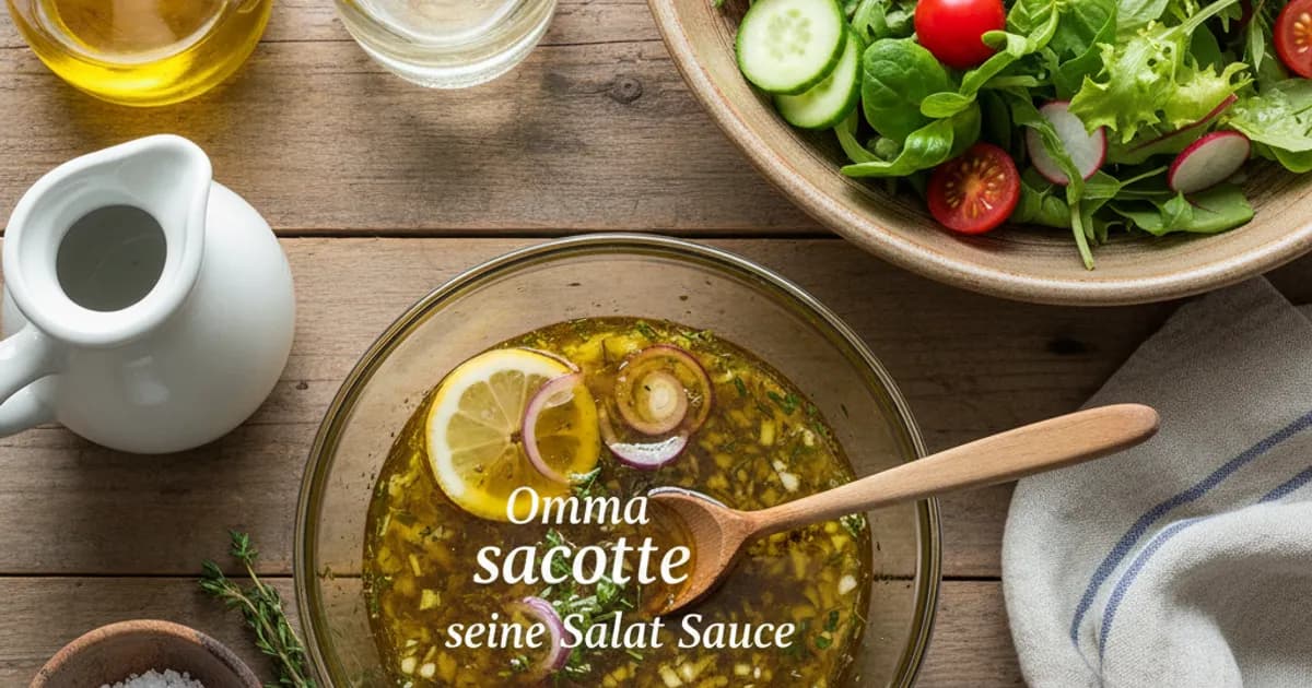 Omma Sacotte seine Salat Sauce