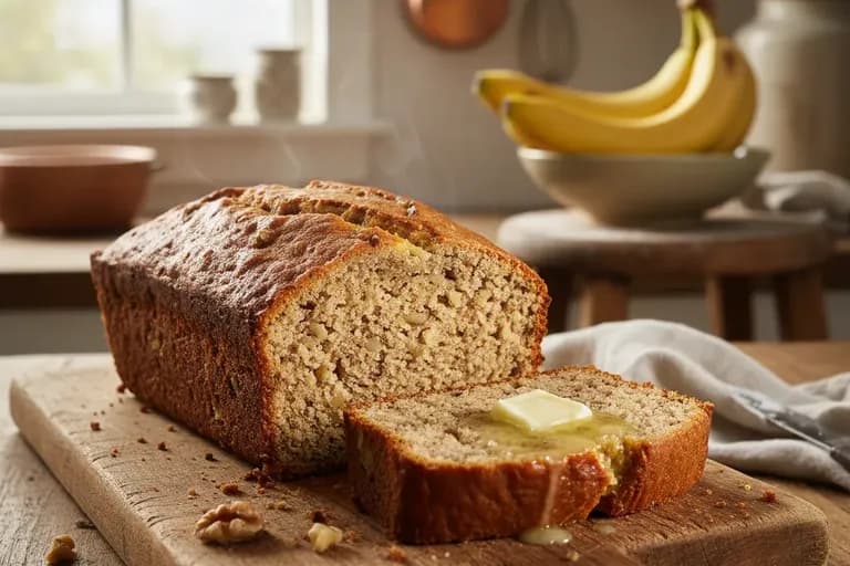 Saftiges Bananenbrot
